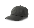 Casquette non structurée avec boucle et mélange de coton 280 g/m² couleur gris foncé