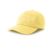Casquette en coton recyclé et biologique, fermeture à boucle 280 g/m² couleur jaune clair