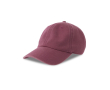 Casquette vintage non structurée en coton recyclé, 260 g/m² couleur bordeaux