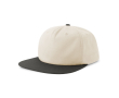 Casquette vintage en coton recyclé avec visière plate 260 g/m² couleur gris taupe