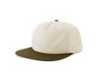 Casquette vintage en coton recyclé avec visière plate 260 g/m² couleur vert militaire