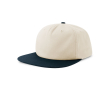Casquette vintage en coton recyclé avec visière plate 260 g/m² couleur bleu ultramarine