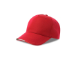 Casquette en polyester recyclé avec visière italienne, 220 g/m² couleur rouge