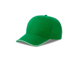Casquette de baseball à 5 panneaux en polyester recyclé, 220 g/m² couleur vert