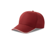 Casquette de baseball à 5 panneaux en polyester recyclé, 220 g/m² couleur bordeaux