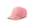 Casquette de baseball à 5 panneaux en polyester recyclé, 220 g/m² couleur rose clair 