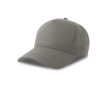 Casquette de baseball structurée à 5 panneaux avec fermeture velcro couleur gris clair
