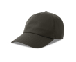Casquette écologique souple à 5 panneaux avec visière ReTraze® couleur gris foncé