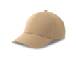 Casquette de baseball en polyester écologique, 6 panneaux et velcro couleur kaki