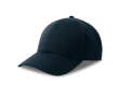 Casquette de baseball en polyester écologique, 6 panneaux et velcro couleur bleu marine