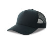 Casquette trucker en polyester recyclé avec partie arrière en maille couleur bleu marine