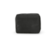 Trousse de toilette organisatrice de voyage en polyester recyclé avec crochet 4,5L couleur noir