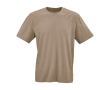 T-shirt unisexe en coton biologique en maille côtelée 180 g/m² Maya couleur marron clair