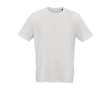 T-shirt unisexe en coton biologique en maille côtelée 180 g/m² Maya couleur blanc