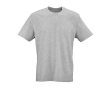 T-shirt unisexe en coton biologique en maille côtelée 180 g/m² Maya couleur gris chiné