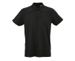 Polo unisexe en coton biologique à manches courtes 160 g/m² Ipanema couleur noir