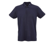 Polo unisexe en coton biologique à manches courtes 160 g/m² Ipanema couleur bleu marine