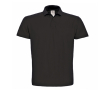 Polo pour homme en coton piqué avec 2 boutons 180 g/m² B&C couleur noir