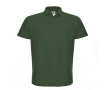 Polo pour homme en coton piqué avec 2 boutons 180 g/m² B&C couleur vert foncé