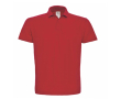 Polo pour homme en coton piqué avec 2 boutons 180 g/m² B&C couleur rouge
