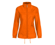 Coupe-vent ajustable pour femme en nylon déperlant B&C couleur orange