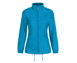 Coupe-vent ajustable pour femme en nylon déperlant B&C couleur bleu lagon
