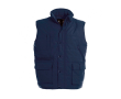 Gilet d’explorateur polyester thermique imperméable 285 g/m² B&C couleur bleu marine
