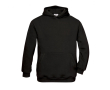 Sweat enfant coton et polyester poche kangourou 280 g/m² B&C couleur noir