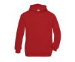 Sweat enfant coton et polyester poche kangourou 280 g/m² B&C couleur rouge