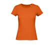 T-shirt pour femme en coton biologique à manches courtes 140 g/m² B&C couleur orange foncé