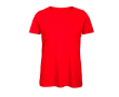 T-shirt pour femme en coton biologique à manches courtes 140 g/m² B&C couleur rouge