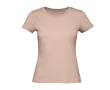 T-shirt pour femme en coton biologique à manches courtes 140 g/m² B&C couleur rose pastel