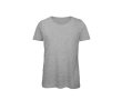 T-shirt pour femme en coton biologique à manches courtes 140 g/m² B&C couleur gris chiné