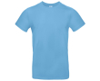 T-shirt pour homme en coton à manches courtes 185 g/m² B&C couleur bleu ciel