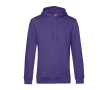 Sweat moderne en coton biologique avec capuche 280 g/m² B&C couleur mauve