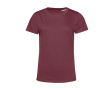 T-shirt pour femme en coton biologique à manches courtes 150 g/m² B&C couleur bordeaux
