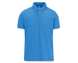 Polo basique unisexe en coton à manches courtes 210 g/m² B&C couleur bleu