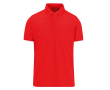 Polo en polyester et coton coloré à manches courtes 180 g/m² B&C couleur rouge foncé