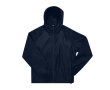 Coupe-vent pliable en polyester recyclé déperlant B&C couleur bleu marine