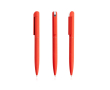 Stylo élégant en acier inoxydable recyclé à encre bleue couleur rouge