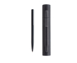 Stylo fin et élégant en laiton et acier inoxydable à encre bleue couleur noir
