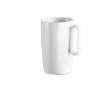 Tasse en céramique idéale pour le café ou le thé avec anse, 330 ml couleur blanc