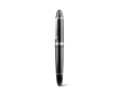 Stylo roller brillant avec détails chromés effet miroir, encre noire couleur noir