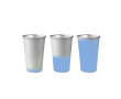 Gobelet en aluminium recyclé qui change de couleur, 450 ml couleur bleu ciel