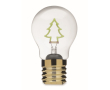 Ampoule LED décorative à filament, fonctionnant avec piles couleur vert fluorescent