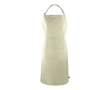 Tablier en coton Fairtrade avec fermeture réglable 180 g/m² couleur naturel