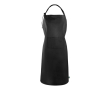 Tablier en coton Fairtrade avec fermeture réglable 180 g/m² couleur noir