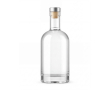 Bouteille en verre avec bouchon en aluminium, capacité de 750ml couleur transparent