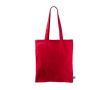 Sac en coton Fairtrade à longues anses capacité 6kg 140 g/m2 couleur rouge