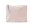 Trousse rectangulaire en coton bio avec certification GOTS couleur naturel